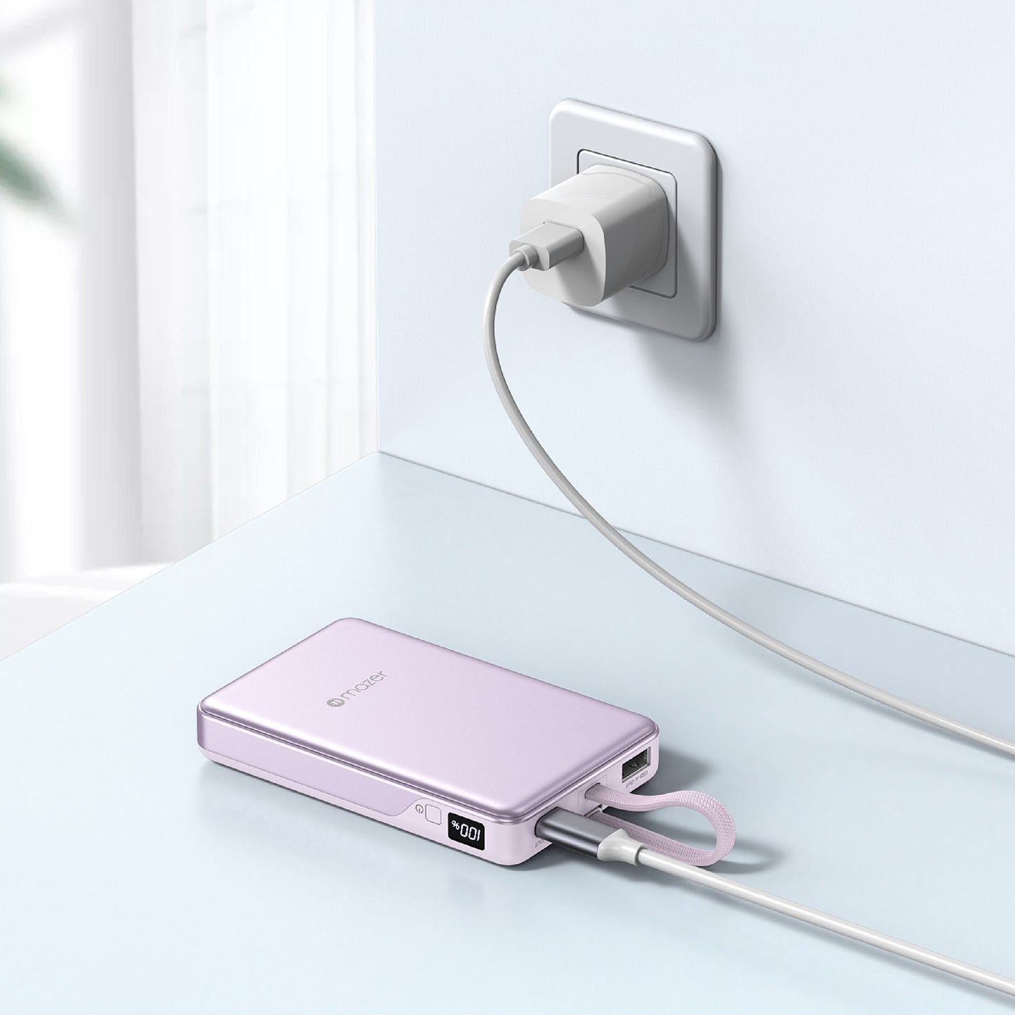 PowerCharge Link 10,000mAh PD/PPS 35W (Built-in USB-C Cable) Power Bank (CCC Certified)