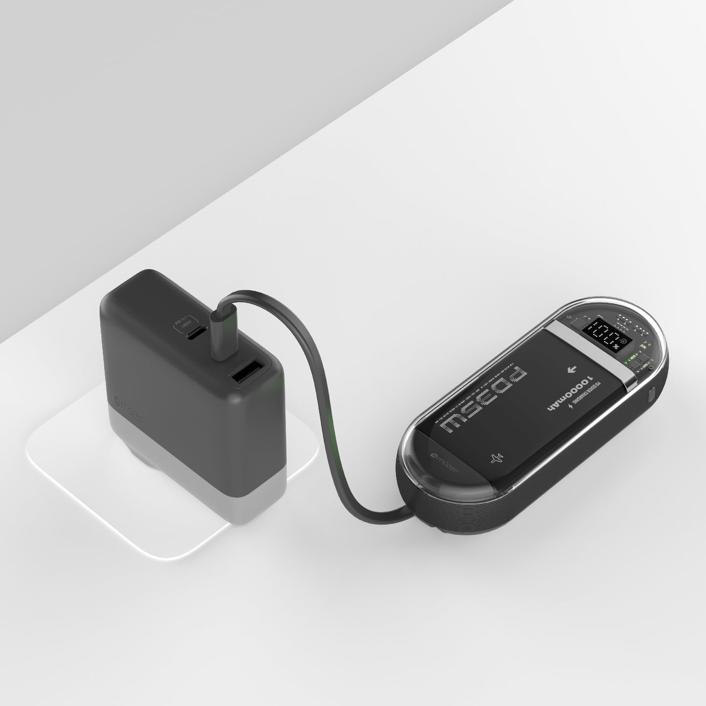 PowerCharge Link 1035 10,000mAh PD35W (Built-in Dual USB C Cables) Power Bank