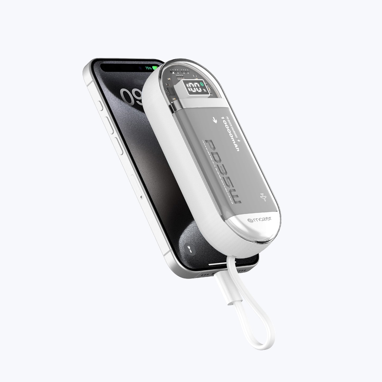PowerCharge Link 1035 10,000mAh PD35W (Built-in Dual USB C Cables) Power Bank