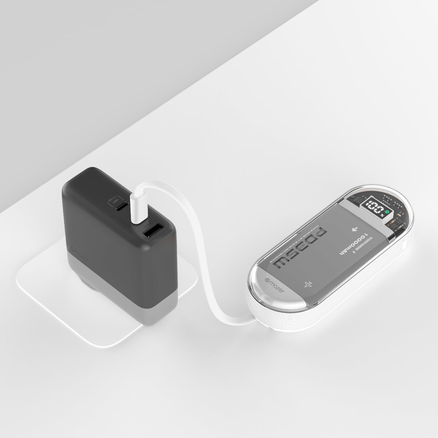 PowerCharge Link 1035 10,000mAh PD35W (Built-in Dual USB C Cables) Power Bank
