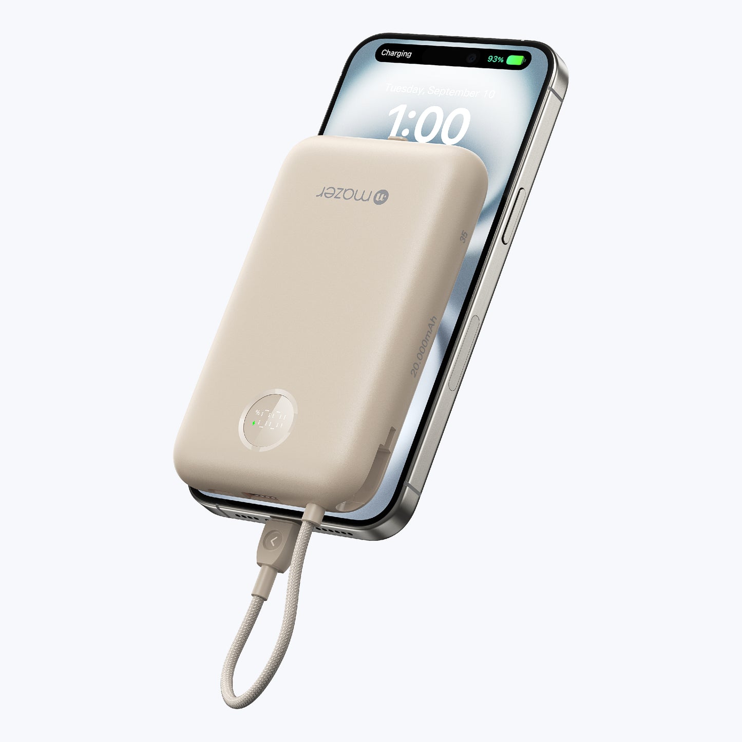PowerCharge LINK 20000mAh PD35W (Built-in USB-C + Lightning Cables) Power Bank