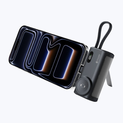 PowerCharge Pocket 2 5,000 mAh PD20W (Built-in Foldable USB-C Port, USB-C Cable & Apple Watch Charger) Power Bank (CCC Certified)