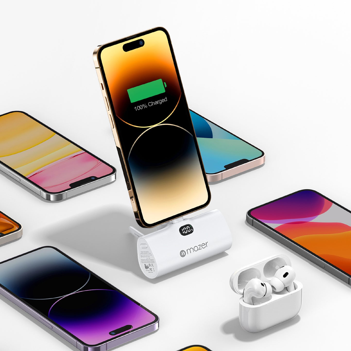 PowerCharge SuperMini 5000mAh PD 20W Power Bank (Built-in Lightning Connector)