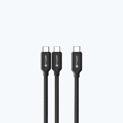 InfiniteLink Scorpion Dual 140W 2-in-1 USB C to USB C Cable