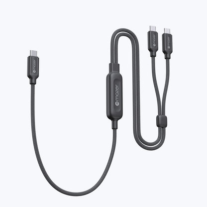 InfiniteLink Scorpion Dual 140W 2-in-1 USB C to USB C Cable