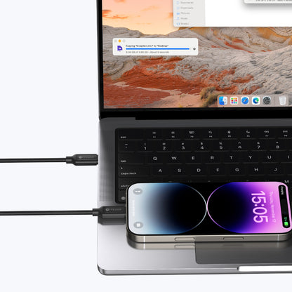 InfiniteLink Scorpion Dual 140W 2-in-1 USB C to USB C Cable