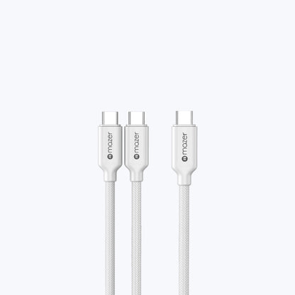 InfiniteLink Scorpion Dual 140W 2-in-1 USB C to USB C Cable