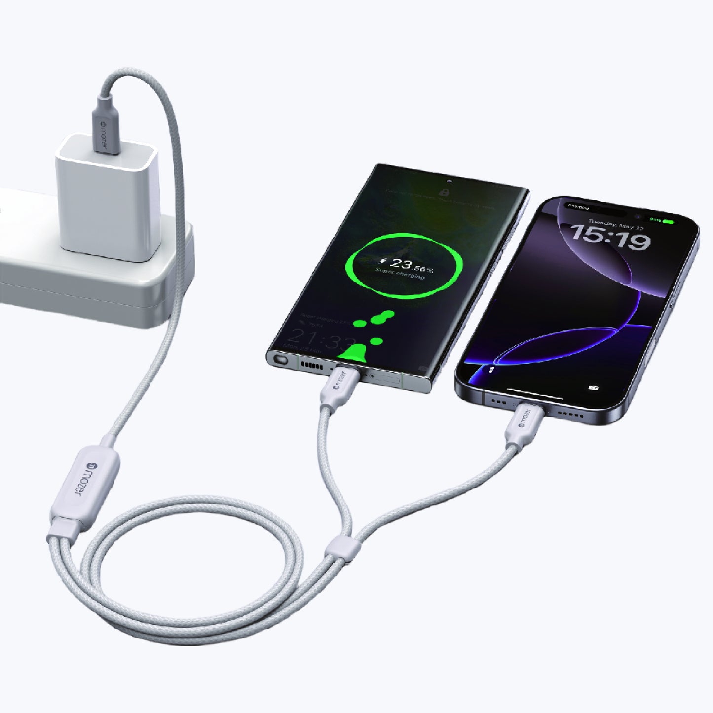 InfiniteLink Scorpion Dual 140W 2-in-1 USB C to USB C Cable