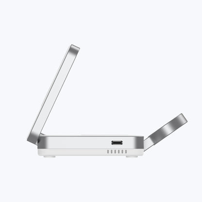 MagFold Trio Qi2 Certified 15W Foldable 3-in-1 Wireless Charger