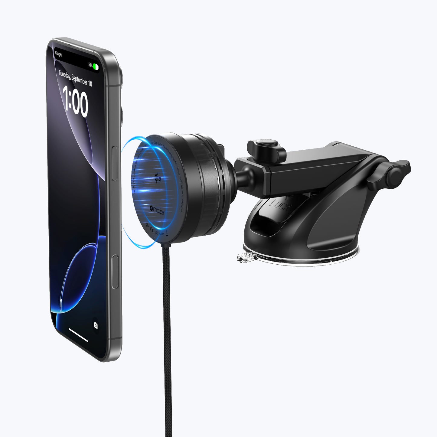 MagTap Pro 700 Qi2 Certified 15W Magnetic Wireless Charging Car Mount